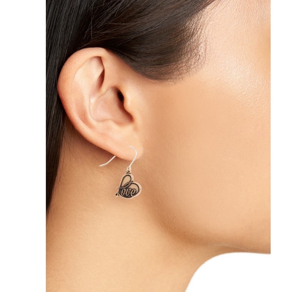 Alex And Ani LOVE💖 Drop Earrings - Picture 2 of 7
